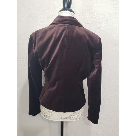 Worthington Brown One Button Up Long Sleeved Blazer Suit Jacket - Picture 3 of 7